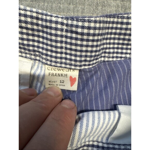 Lot Girls‎ 10-12 Crewcuts Shorts Frankie Chino Blue - Gap Eyelet Gaze White - Picture 4 of 9